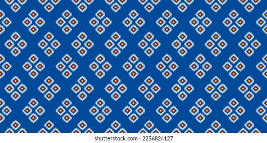 Geometrisches ethnisches Muster nahtlose Blumenfarbe orientalisch. nahtloses Muster. Design für Stoff, Vorhang, Hintergrund, Teppich, Tapete, Kleidung, Umhüllung, Batik, Stoff,Vektorgrafik