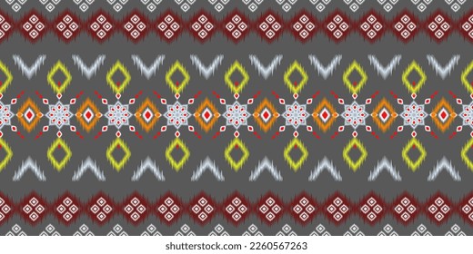 Geometric ethnic pattern seamless flower color oriental. seamless pattern. Design for fabric, curtain, background, carpet, wallpaper, clothing, wrapping, Batik, fabric,Vector illustration