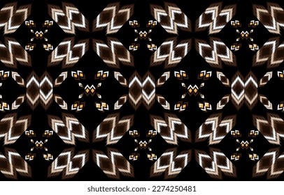 Geometric ethnic pattern seamless flower color oriental. 
seamless pattern. Design for fabric, curtain, background, 
carpet, wallpaper, clothing, wrapping, Batik, 
fabric,Vector illustration. pattern 