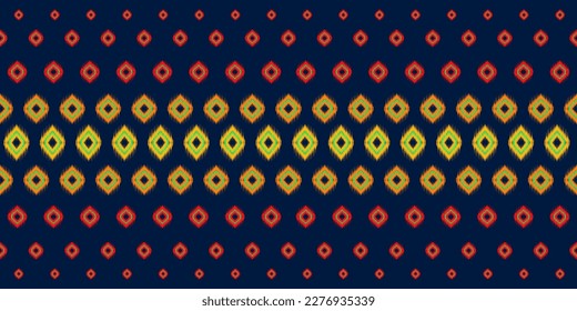 Geometric ethnic pattern seamless flower color oriental. seamless pattern. Design for fabric, curtain, background, carpet, wallpaper, clothing, wrapping, Batik, fabric,Vector illustration 