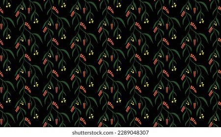 Patrón geométrico étnico sin fisuras color de flores oriental.
diseño para tela, cortina, fondo negro, alfombra, chal, ropa, envoltura, batik, tela, pañuelo, ilustración vectorial.