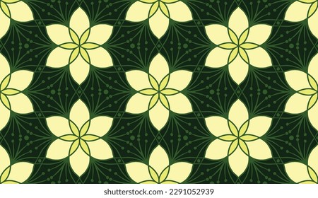 Patrón geométrico étnico sin fisuras color de flores oriental.
diseño para tela, cortina, fondo negro, alfombra, chal, ropa, envoltura, batik, tela, pañuelo, ilustración vectorial.