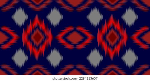 Patrón geométrico étnico sin fisuras color de flores oriental. patrón impecable. Diseño para tela, cortina, fondo, alfombra, papel pintado, ropa, envoltura, Batik, tela, ilustración vectorial.