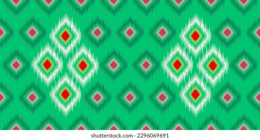 Geometric ethnic pattern seamless flower color oriental. seamless pattern. Design for fabric, curtain, background, carpet, wallpaper, clothing, wrapping, Batik, fabric,Vector illustration