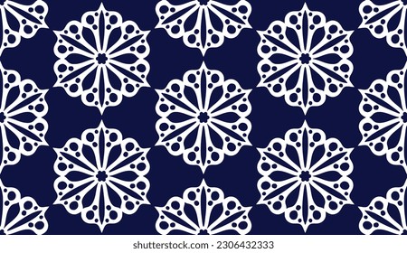 Geometric ethnic pattern seamless flower color. seamless pattern. Design for fabric,curtain,background,carpet,wallpaper,clothing,wrapping,Batik,mandalas,fabric,Vector illustration. pattern style.