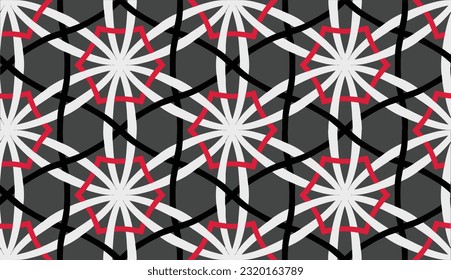 Geometric ethnic pattern seamless flower color. seamless pattern. Design for fabric,curtain,background,carpet,wallpaper,clothing,wrapping,Batik,mandalas,fabric,Vector illustration. pattern style.
