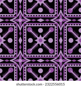 Patrón geométrico étnico sin fisuras en el color de las flores. patrón impecable. Diseño para tela, cortina, fondo, alfombra, papel pintado, ropa, envoltura, Batik, mandalas, tela, ilustración vectorial. estilo de patrón.