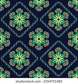 Geometric ethnic pattern seamless flower color. seamless pattern. Design for fabric,curtain,background,carpet,wallpaper,clothing,wrapping,Batik,mandalas,fabric,Vector illustration. pattern style.
