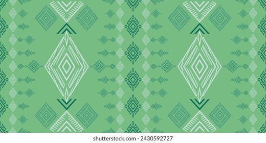 Geometric ethnic pattern seamless flower color oriental. seamless pattern. Design for fabric, curtain, background, carpet, wallpaper, clothing, wrapping, Batik, fabric,Vector illustration