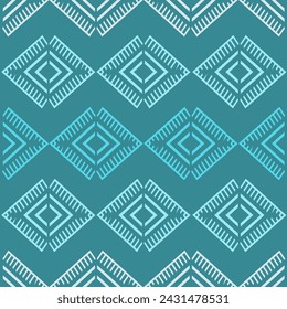 Geometric ethnic pattern seamless flower color oriental. seamless pattern. Design for fabric, curtain, background, carpet, wallpaper, clothing, wrapping, Batik, fabric,Vector illustration
