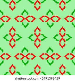 Patrón étnico geométrico color de flor sin fisuras oriental. patrón sin fisuras. Diseño para tela, cortina, fondo, alfombra, Fondo de pantalla, ropa, envoltura, Batik, tela, Ilustración vectorial 