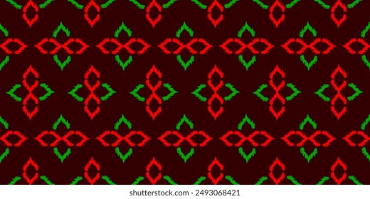 Geometrisches ethnisches Muster Nahtlose Blumenfarbe Orientalisch. Nahtloses Muster. Design für Stoff, Vorhang, Hintergrund, Teppich, Bildschirmhintergrund, Bekleidung, Verpackung, Batik, Stoff, Vektorillustration 