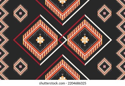 Geometric ethnic pattern seamless graphic. Style ethnic seamless colorful textile. Design for background,wallpaper,fabric,carpet,ornaments,decoration,clothing,Batik,wrapping,Vector illustration