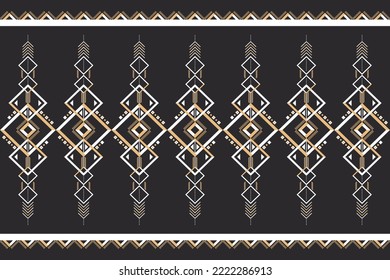 Geometric ethnic pattern seamless graphic. Style ethnic seamless colorful textile. Design for background,wallpaper,fabric,carpet,ornaments,decoration,clothing,Batik,wrapping,Vector illustration