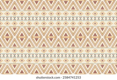 Geometric ethnic pattern seamless, Native American ethnic design, Southwestern decor design for background ,curtain, carpet, wallpaper, clothing, wrapping, Batik, vector illustration.