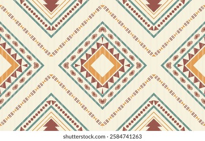 Geometric ethnic pattern seamless, Native American ethnic design, Southwestern decor design for background ,curtain, carpet, wallpaper, clothing, wrapping, Batik, vector illustration.