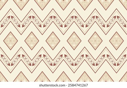Geometric ethnic pattern seamless, Native American ethnic design, Southwestern decor design for background ,curtain, carpet, wallpaper, clothing, wrapping, Batik, vector illustration.