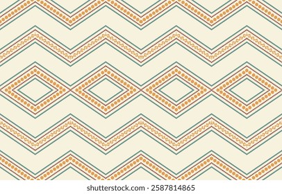 Geometric ethnic pattern seamless, Native American ethnic design, Southwestern decor design for background ,curtain, carpet, wallpaper, clothing, wrapping, Batik, vector illustration.