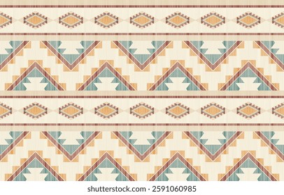 Geometric ethnic pattern seamless, Native American ethnic design, Southwestern decor design for background ,curtain, carpet, wallpaper, clothing, wrapping, Batik, vector illustration.