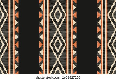 Geometric ethnic pattern seamless, Native American ethnic design, Southwestern decor design for background ,curtain, carpet, wallpaper, clothing, wrapping, Batik, vector illustration.