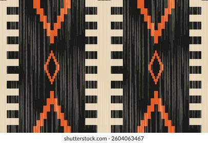 Geometric ethnic pattern seamless, Native American ethnic design, Southwestern decor design for background ,curtain, carpet, wallpaper, clothing, wrapping, Batik, vector illustration.