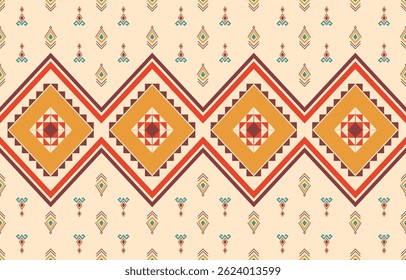 Geometric ethnic pattern seamless, Native American ethnic design, Southwestern decor design for background ,curtain, carpet, wallpaper, clothing, wrapping, Batik, vector illustration.
