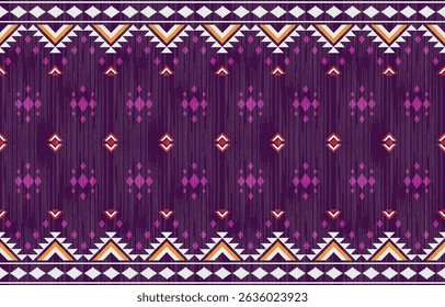 Geometric ethnic pattern seamless, Native American ethnic design, Southwestern decor design for background ,curtain, carpet, wallpaper, clothing, wrapping, Batik, vector illustration.