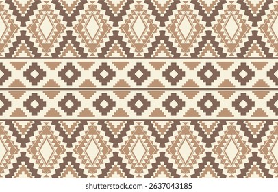 Geometric ethnic pattern seamless, Native American ethnic design, Southwestern decor design for background ,curtain, carpet, wallpaper, clothing, wrapping, Batik, vector illustration.