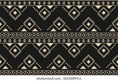 Geometric ethnic pattern seamless, Native American ethnic design, Southwestern decor design for background ,curtain, carpet, wallpaper, clothing, wrapping, Batik, vector illustration.