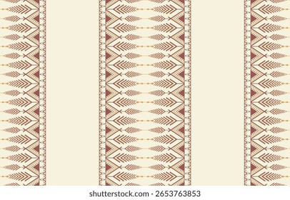 Geometric ethnic pattern seamless, Native American ethnic design, Southwestern decor design for background ,curtain, carpet, wallpaper, clothing, wrapping, Batik, vector illustration.