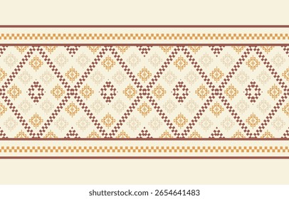 Geometric ethnic pattern seamless, Native American ethnic design, Southwestern decor design for background ,curtain, carpet, wallpaper, clothing, wrapping, Batik, vector illustration.
