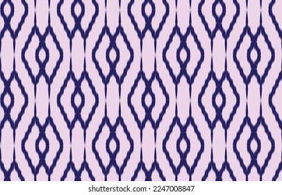 Patrón geométrico étnico oriental sin fisuras. Fondo de color rosa Ikat. Diseño para tela, cortina, fondo, alfombra, papel pintado, ropa, envoltura, batik, ilustración vectorial. Estilo de patrón.