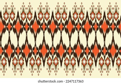 Patrón geométrico étnico oriental sin fisuras. Fondo de color rosa Ikat. Diseño para tela, cortina, fondo, alfombra, papel pintado, ropa, envoltura, batik, ilustración vectorial. Estilo de patrón.