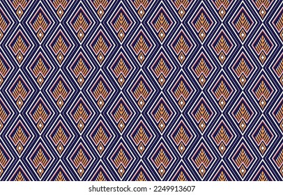 Geometric ethnic pattern seamless oriental. Fabric pattern. Design for fabric, curtain, background, carpet, wallpaper, clothing, shirts, dresses, wrapping, batik, vector illustration. Pattern style.