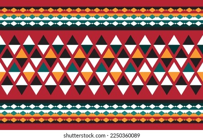 Geometric ethnic pattern seamless oriental. Fabric pattern. Design for fabric, curtain, background, carpet, wallpaper, clothing, shirts, dresses, wrapping, batik, vector illustration. Pattern style.