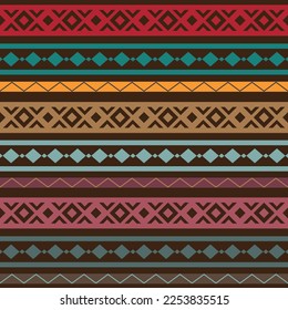 Geometric ethnic pattern seamless oriental. Fabric pattern. Design for fabric, curtain, background, carpet, wallpaper, clothing, shirts, dresses, wrapping, batik, vector illustration. Pattern style.