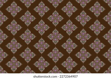 Geometric ethnic pattern seamless oriental. Fabric pattern. Design for fabric, curtain, background, carpet, wallpaper, clothing, shirts, dresses, wrapping, batik, vector illustration. Pattern style.
