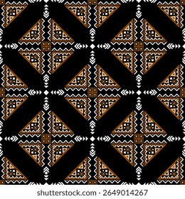 Geometric ethnic pattern seamless oriental traditional design floral background wallpaper carpet clothing wrapping vector illustration texture fabric print illustrat3