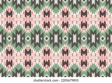 Geometric ethnic pattern seamless. Style ethnic American Aztec seamless colorful textile. Design for background,wallpaper,fabric,carpet,ornaments,decoration,clothing,Batik,wrapping,Vector illustration