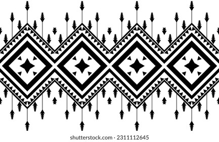 Patrón geométrico étnico sin fisuras del triángulo color oriental. patrón impecable. Diseño para tela, cortina, fondo, alfombra, papel pintado, ropa, envoltura,Batik,tela,Ilustración vectorial.Rentabilidad por patrones