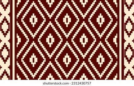 Geometric ethnic pattern seamless triangle color oriental. seamless pattern. Design for fabric, curtain, background, carpet, wallpaper,clothing,wrapping,Batik,fabric,Vector illustration.pattern sty