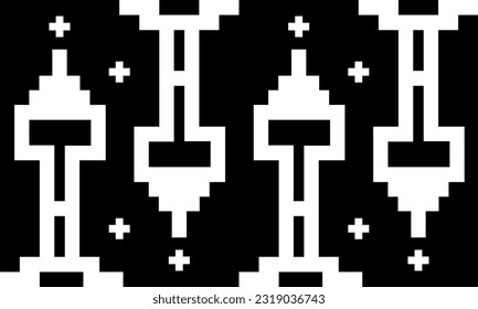Geometric ethnic pattern seamless triangle color oriental. seamless pattern. Design for fabric, curtain, background, carpet, wallpaper,clothing,wrapping,Batik,fabric,Vector illustration.pattern sty