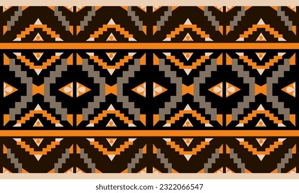 Geometric ethnic pattern seamless triangle color oriental. seamless pattern. Design for fabric, curtain, background, carpet, wallpaper,clothing,wrapping,Batik,fabric,Vector illustration.pattern sty