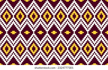 Geometric ethnic pattern seamless triangle color oriental. seamless pattern. Design for fabric, curtain, background, carpet, wallpaper,clothing,wrapping,Batik,fabric,Vector illustration.pattern sty