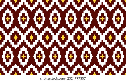 Geometric ethnic pattern seamless triangle color oriental. seamless pattern. Design for fabric, curtain, background, carpet, wallpaper,clothing,wrapping,Batik,fabric,Vector illustration.pattern sty