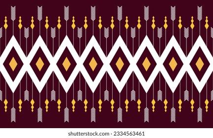 Geometric ethnic pattern seamless triangle color oriental. seamless pattern. Design for fabric, curtain, background, carpet, wallpaper,clothing,wrapping,Batik,fabric,Vector illustration.pattern sty