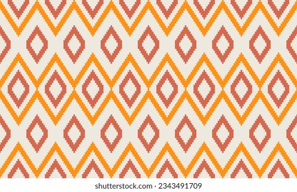 Geometric ethnic pattern seamless triangle color oriental. seamless pattern. Design for fabric, curtain, background, carpet, wallpaper,clothing,wrapping,Batik,fabric,Vector illustration.pattern sty