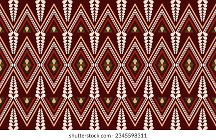 Geometric ethnic pattern seamless triangle color oriental. seamless pattern. Design for fabric, curtain, background, carpet, wallpaper,clothing,wrapping,Batik,fabric,Vector illustration.pattern sty