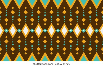 Geometric ethnic pattern seamless triangle color oriental. seamless pattern. Design for fabric, curtain, background, carpet, wallpaper,clothing,wrapping,Batik,fabric,Vector illustration.pattern sty