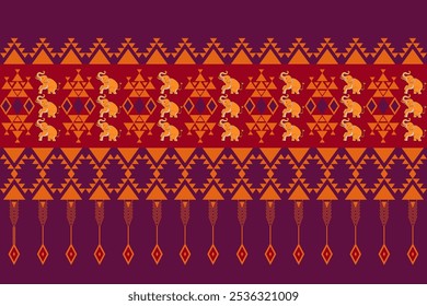 geometrisches ethnisches Muster Nahtloses Stammesmuster Native American Schmuck Southwestern ethnische Dekoration Stil geometrische Ornament Nahtloses Vektormuster mexikanische Decken, Schals, Teppiche, Fliesen